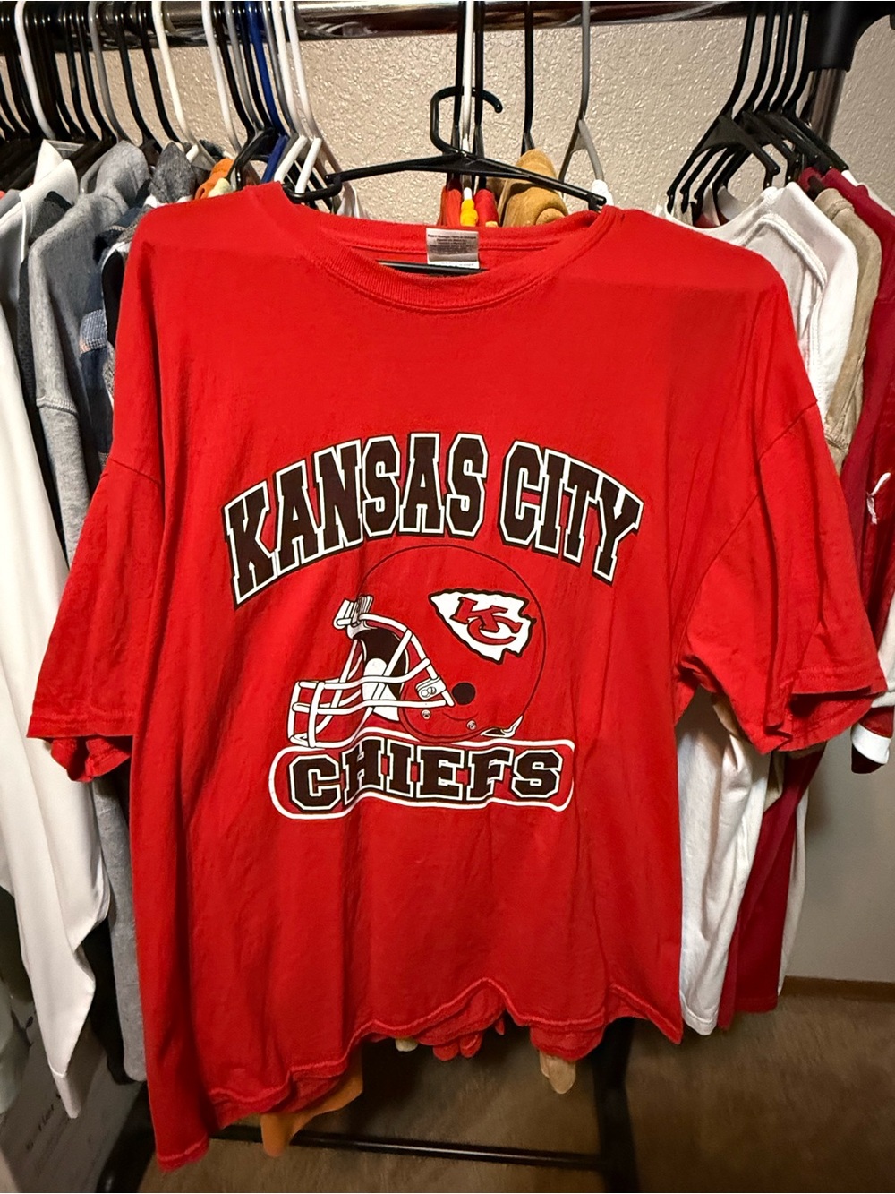 Gildan Red Kansas City Chiefs Graphic Tee